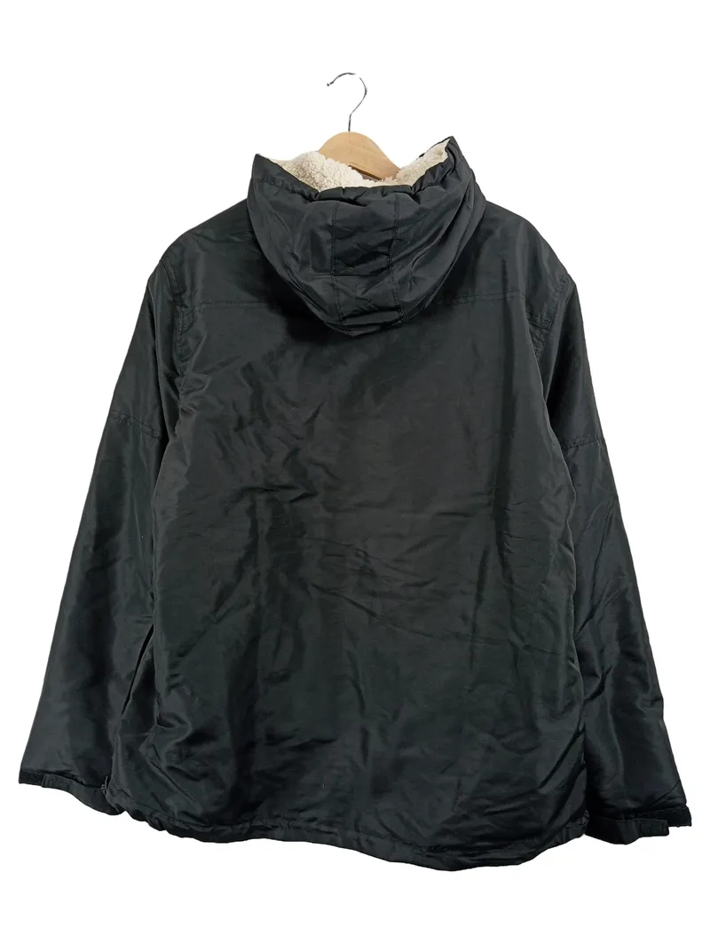 Brandit Herren Winterjacke Windbreaker Teddyfutter Schwarz Gr. M 2