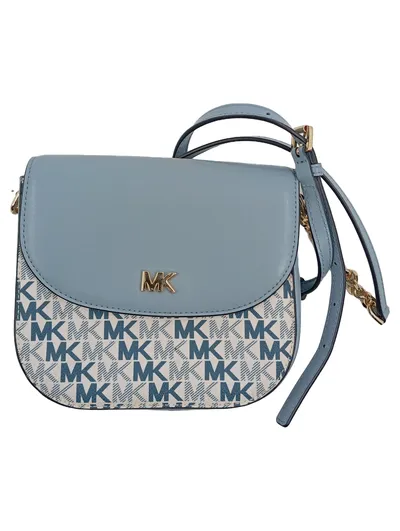 Michael Kors Jet Set Logo Crossbody Umhängetasche Damen Blau 19x16cm