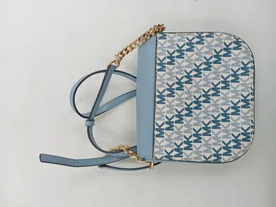 Michael Kors Jet Set Logo Crossbody Umhängetasche Damen Blau 19x16cm