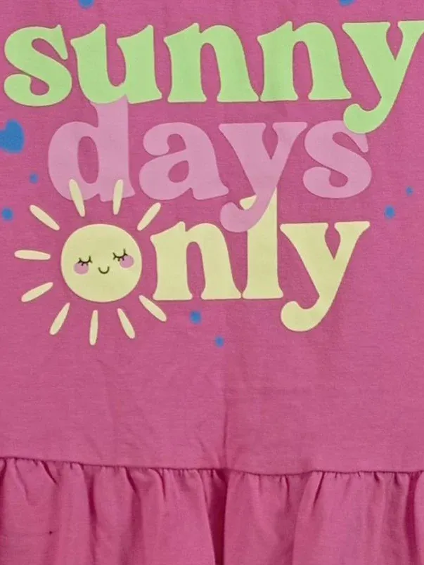 Famy Sommerkleid Pink Gr. 158 Sunny Days Only Aufdruck Baumwolle 4