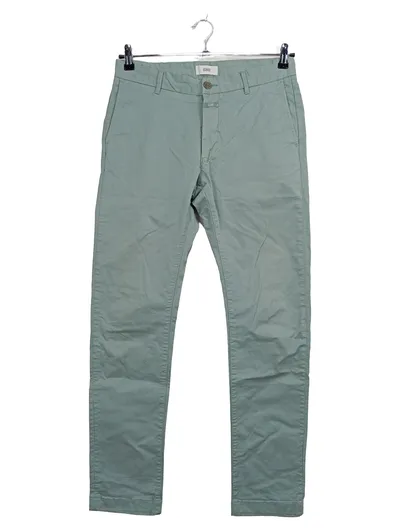 Closed Damen Stoffhose Chino Grün Gr. 40 W31 Casual Baumwolle