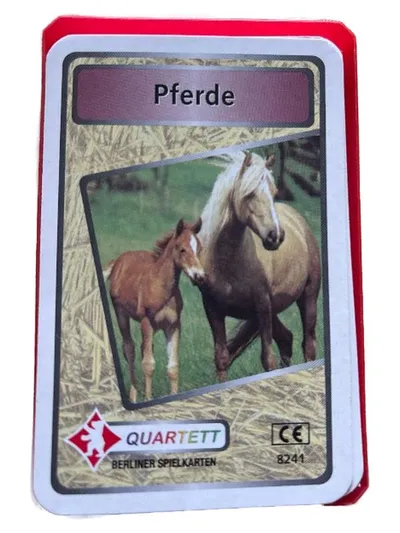 Pferde Quartett Kartenspiel Berliner Spielkarten Kinder