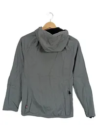 Briko Damen Fleecejacke Grau Gr. 36 S Sportlich Kapuze Reißverschluss 2