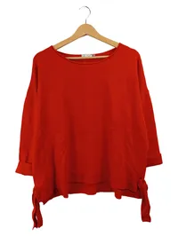 Chelsea Rose Damen Pullover Gr. 42 XL Rot Casual Kaschmir Wolle Oversized 1