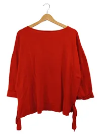 Chelsea Rose Damen Pullover Gr. 42 XL Rot Casual Kaschmir Wolle Oversized 2