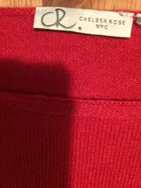 Chelsea Rose Damen Pullover Gr. 42 XL Rot Casual Kaschmir Wolle Oversized 3