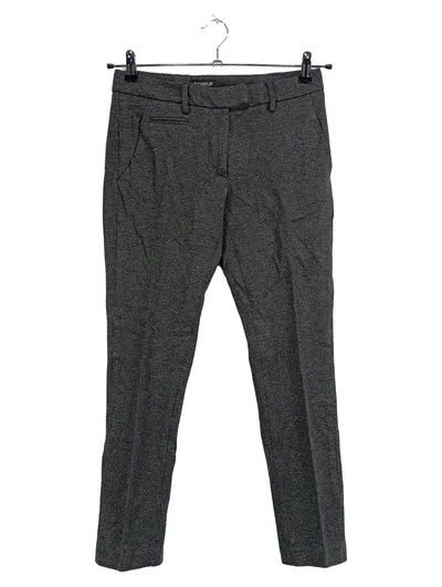 Dondup Damen Stoffhose Grau Meliert Gr. 38 W29 M Business Viskose