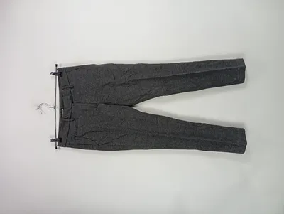 Dondup Damen Stoffhose Grau Meliert Gr. 38 W29 M Business Viskose