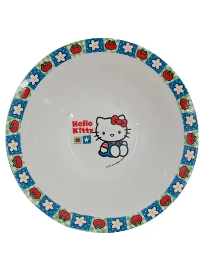 Stor Servierschüssel Hello Kitty Schale Weiß 18 cm Melamin Kinder