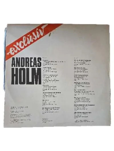 Andreas Holm - Exclusiv Vinyl LP Album Amiga Schlager