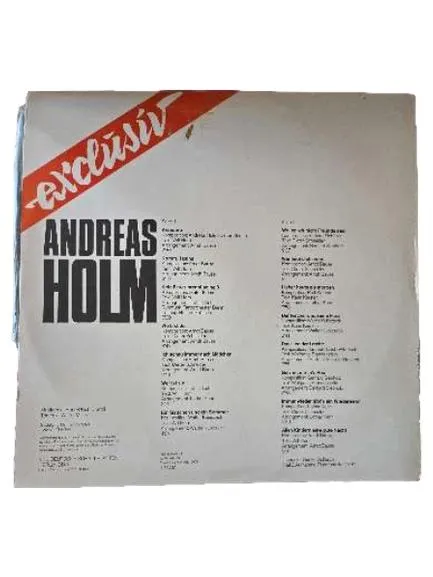 Andreas Holm - Exclusiv Vinyl LP Album Amiga Schlager 2