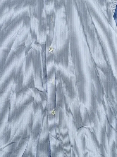 Van Laack Business Hemd Blau Gestreift Gr. 42 XL Langarm Baumwolle