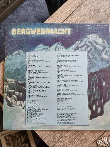 Bergweihnacht AMIGA Vinyl LP Album Schlager Volksmusik Weihnachten