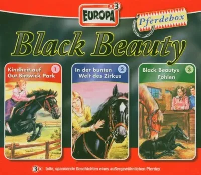 EUROPA Hörspiel für Kinder Black Beauty 01, 3er Box-Pferdebox CD
