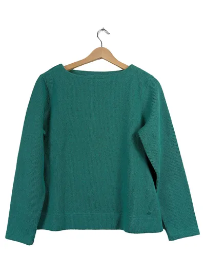 Tom Tailor Damen Pullover Langarm Petrol Rippstrick Gr. S 36