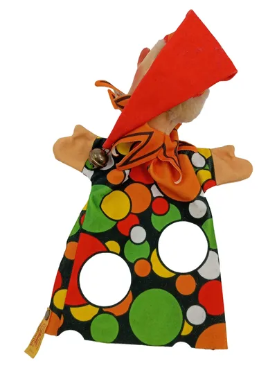 Steiff Handpuppe Clown mit Glocke Kasperlepuppe Knopf im Ohr 255007 Vintage