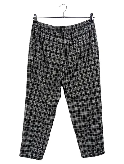 Lefties Damen Stoffhose Kariert Schwarz Gr. 40 Casual