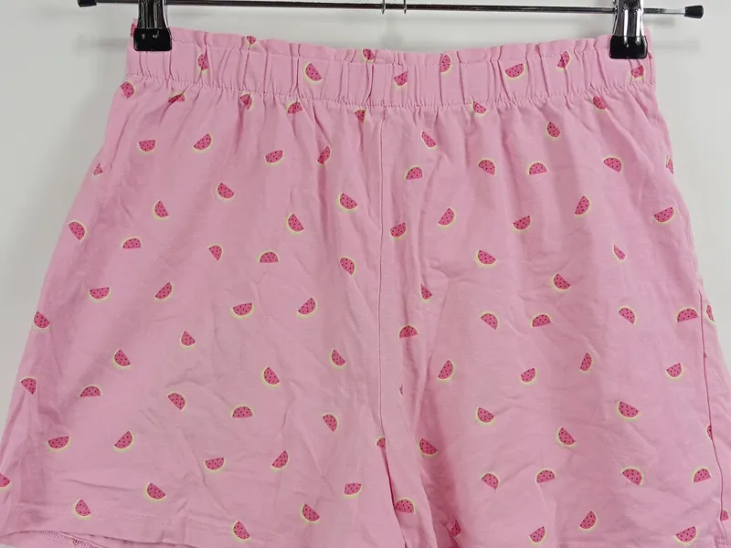 Famy Kinder Mädchen Shorts Rosa Gr. 164 Wassermelonen Muster Casual 2