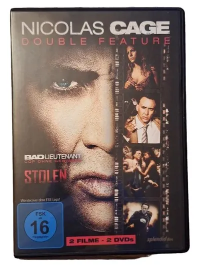 Nicolas Cage Double Feature: Bad Lieutenant, Stolen - 2 DVDs Actionfilm FSK 16