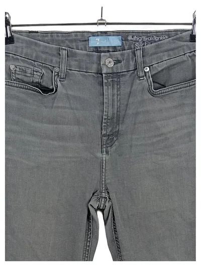 7 For All Mankind Damen Jeans Blair High Waist Ankle Skinny Grau Gr. 29