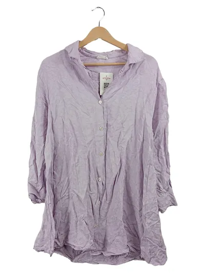 American Vintage Damen Bluse Gr. 36 S Lila Casual Viskose