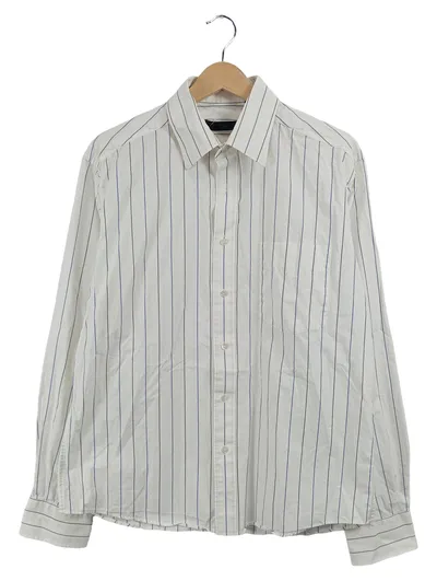 Ingres Weiss (Tchibo/TCM) Business Hemd Herren Weiß Gestreift Gr. 48 M