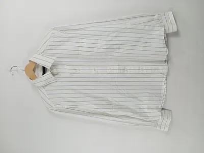 Ingres Weiss (Tchibo/TCM) Business Hemd Herren Weiß Gestreift Gr. 48 M