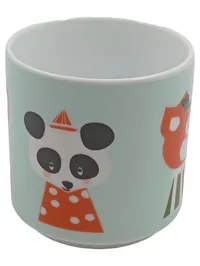 Ferm Living Kindertasse Kids Cup Porzellan Türkis Fuchs Bär 250ml 1