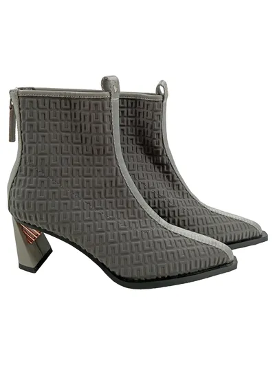United Nude Damen Stiefelette Grau Gr. 38 Modern Geometrisch Textil