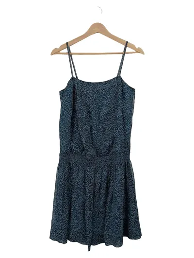 Essentiel Antwerp Sommerkleid Damen Gr. 36 Blau Viskose Tierdruck Trägerkleid