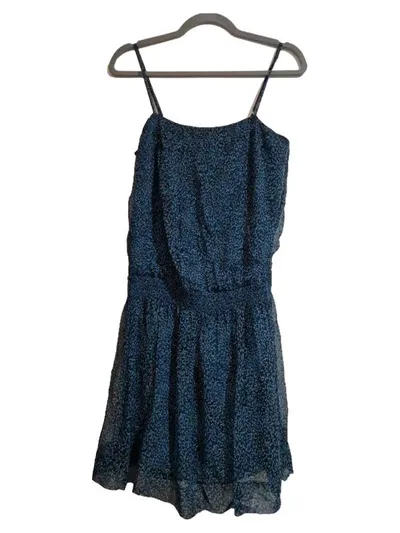 Essentiel Antwerp Sommerkleid Damen Gr. 36 Blau Viskose Tierdruck Trägerkleid