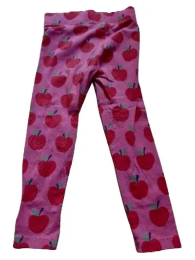 Boden Kinder Mädchen Leggings Pink Apfelmuster Gr. 104 Baumwolle