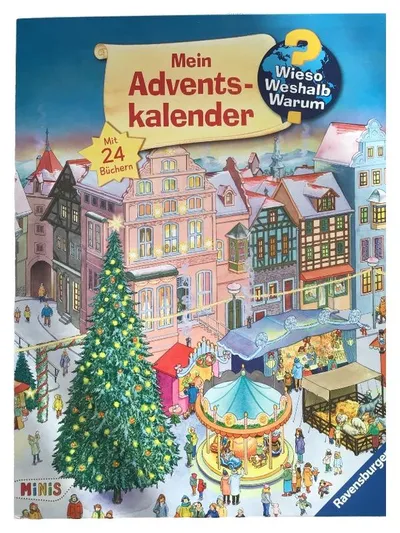 Ravensburger Adventskalender Wieso Weshalb Warum Minis 24 Bücher Kinder