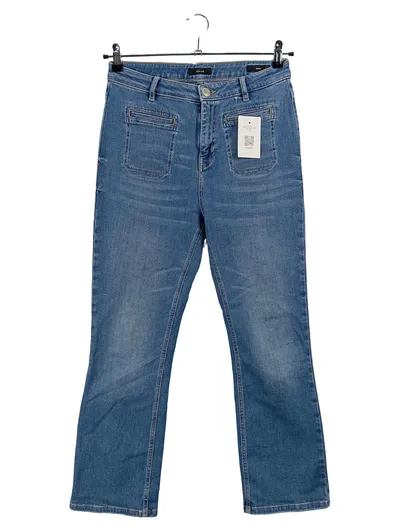 OPUS Esmea High Waist Jeans Damen Blau aufgesetzte Taschen Gr. 38 W29 M