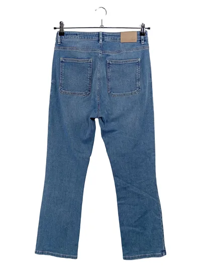OPUS Esmea High Waist Jeans Damen Blau aufgesetzte Taschen Gr. 38 W29 M