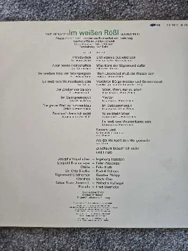 Im weißen Rössl Amiga Vinyl LP Peter Alexander Ingeborg Hallstein Erika Köth 3