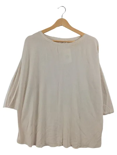 Cartoon Damen Pullunder 3/4-Arm Beige Gr. 40 L 100% Lyocell Basic