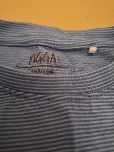 YIGGA Jungen T-Shirt BMX Freestyle Fahrrad Gr. 158/164 Blau Gestreift