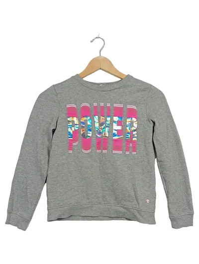 Tom Tailor Mädchen Sweatshirt POWER Print Gr. 152 Grau Holografisch