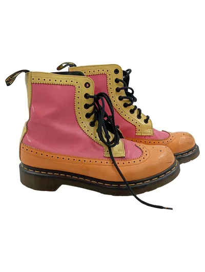 Dr. Martens Brogue Stiefel Damen Mehrfarbig Farbenfroh Gr. 40 Leder