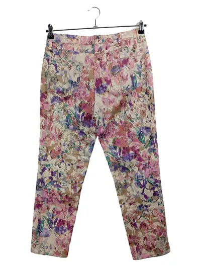 BRAX Damen Stoffhose Gr. 38 (W29, M) Mehrfarbig Abstrakt Casual