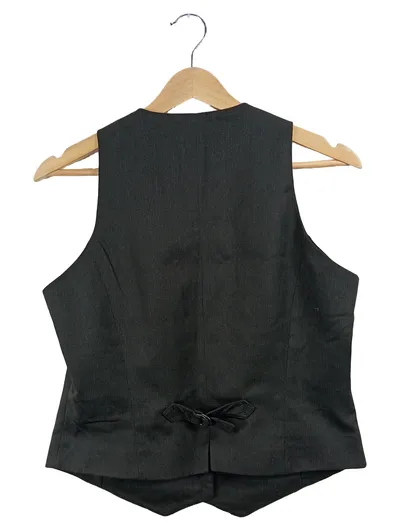 ORSAY Damen Anzugweste Business Weste Schwarz Gestreift Gr. 38 M