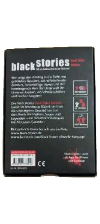 moses. Black Stories Dark Tales Edition Rätselspiel 50 rabenschwarze Rätsel