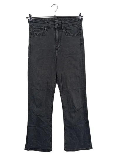 7 For All Mankind Damen Jeans Hose Bootcut Grau W29 L26