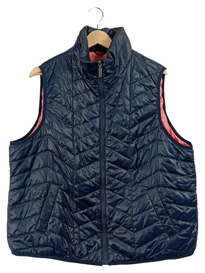 Ulla Popken Steppweste Damen Blau Gr. 46 3XL Casual