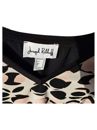 Joseph Ribkoff Bluse Damen Gr. 40 L Mehrfarbig Abstrakt Elegant Schleife