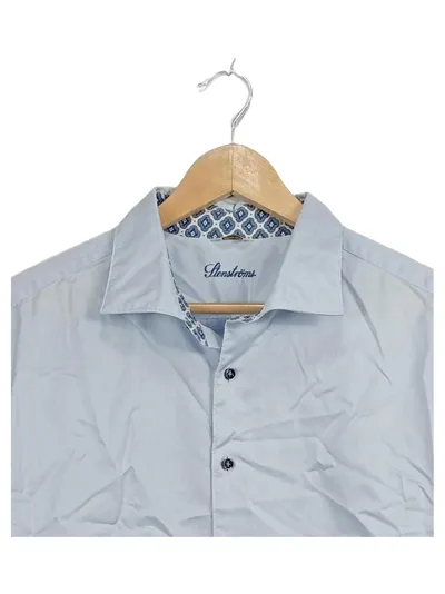 Stenströms Herren Business Hemd Blau Gr. 54 XXL Langarm Baumwolle