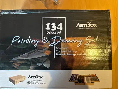ArtiBox 134 Deluxe Art Painting & Drawing Set Holzkoffer Malset Zeichenset