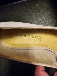 Marco Tozzi Damen Peeptoe Pumps Beige Gr. 37 Blumen Applikation Elegant 4