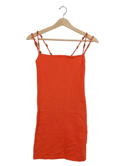 ASOS Design Damen Trägertop Top Gr. 36 S Orange Perlen Casual